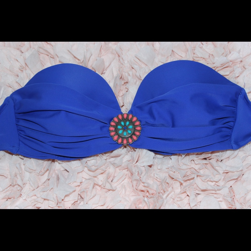 Blue Bikini Top